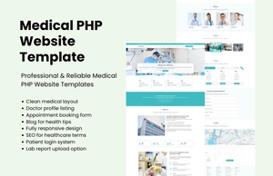 Free Medical PHP Website Template