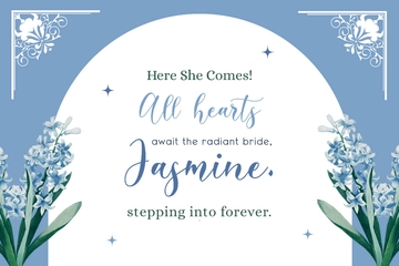 Free Wedding Sign for Bride Template to Edit Online