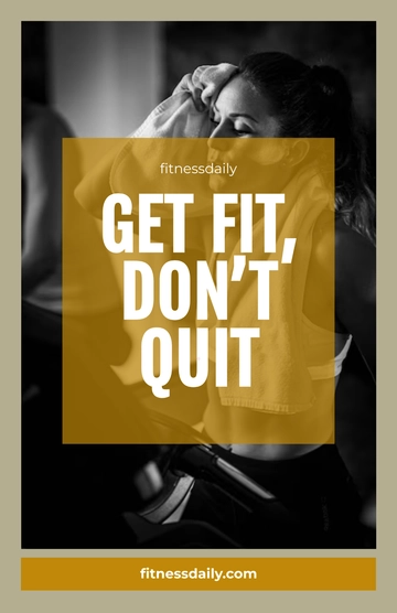 Free Fitness Wall Poster Template to Edit Online