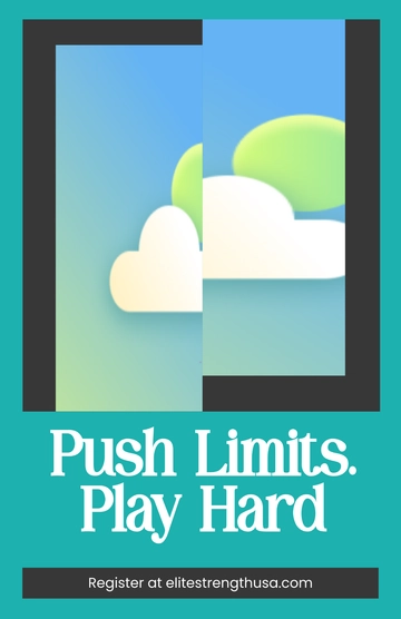 Free Fitness Sports Poster Background Template to Edit Online