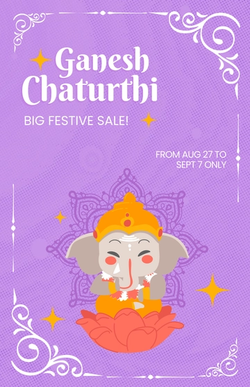 Free Blank Ganesh Chaturthi Promotion Poster Template to Edit Online Free Blank Ganesh Chaturthi Promotion Poster Template to Edit Online