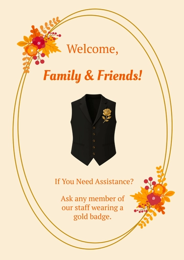 Free Modern Wedding Service Sign Template to Edit Online