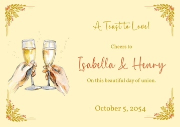 Free Wedding Sign Template to Edit Online