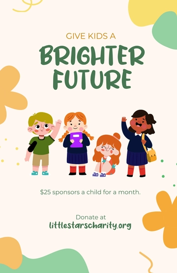 Free Children’s Charity Poster Template to Edit Online
