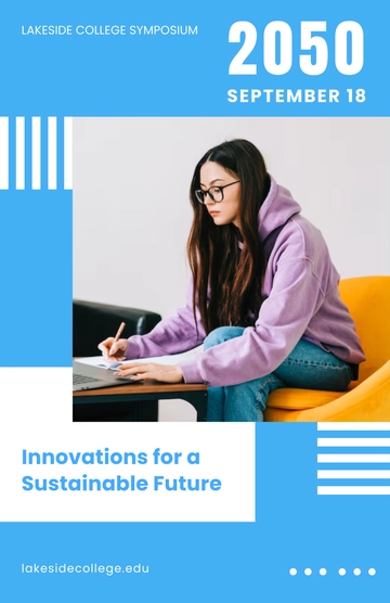 Free College Symposium Poster to Edit Online
