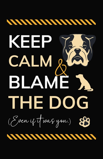 Free Funny Keep Calm Poster Background Template to Edit Online