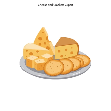 Free Cheese and Crackers Clipart to Edit Online