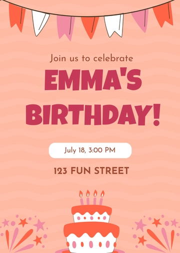Free Birthday Party Template to Edit Online