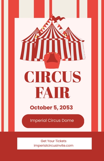 Free Circus Invitation Poster Template to Edit Online