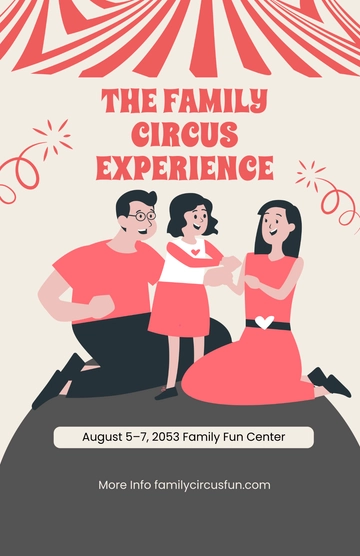 Free Family Circus Poster Template to Edit Online