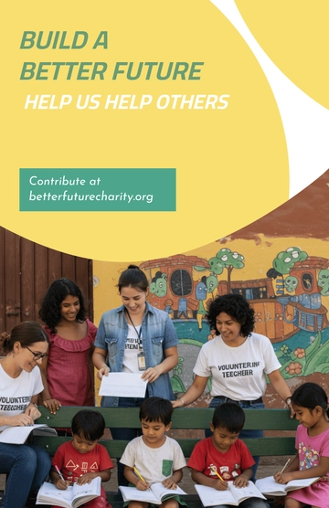 Free Better Future Charity Poster Template to Edit Online