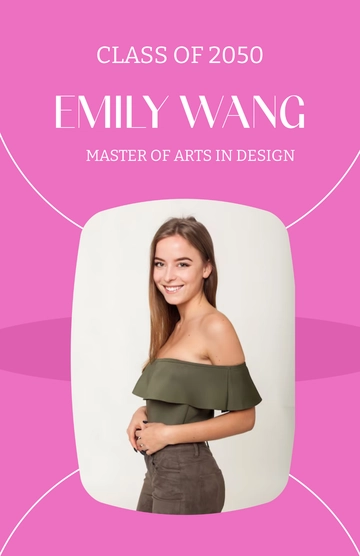 Free Portrait Graduation Poster Template to Edit Online