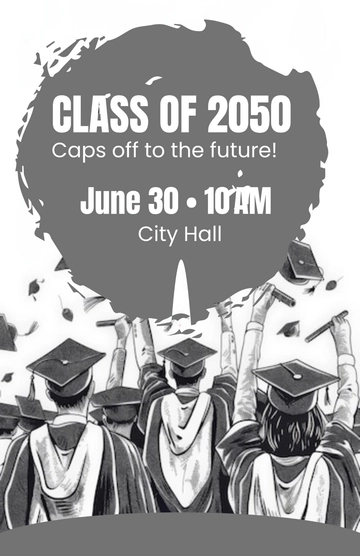 Free Graduation Poster Template to Edit Online