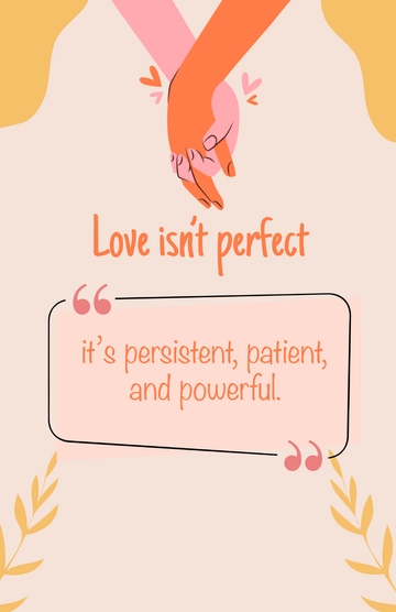 Free Motivational Love Poster Template to Edit Online
