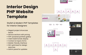 Free Interior Design PHP Website Template