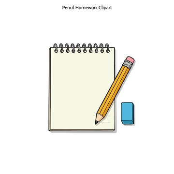 Free Pencil Homework Clipart to Edit Online