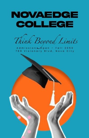 Free Abstract College Poster Template to Edit Online