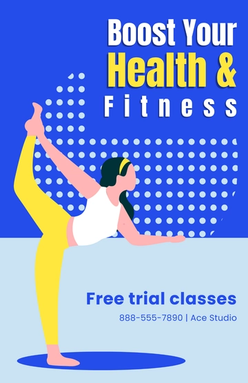 Free Health and Fitness Poster to Edit Online