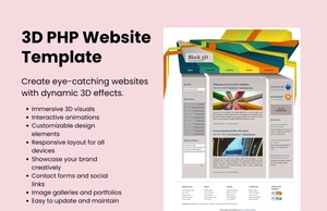 Free 3D PHP Website