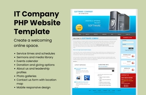Free IT Company PHP Website