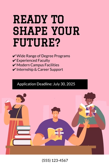 Free College Education Poster Template to Edit Online