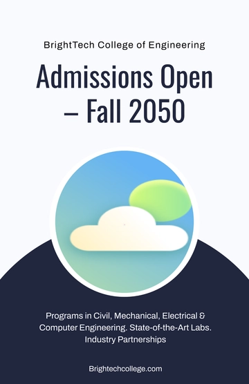 Free College of Engineering Poster Template to Edit Online