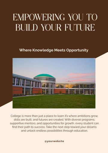 Free Cool College Poster Template to Edit Online