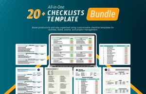 All-in-One Checklists Template Bundle