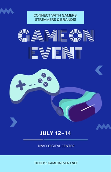Free Gaming Marketing Poster Template to Edit Online