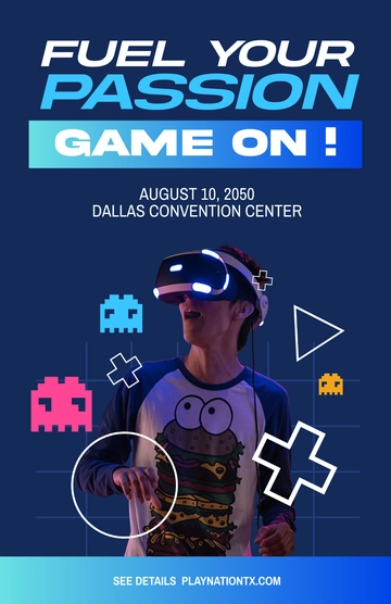 Free Gaming Inspiration Poster Template to Edit Online
