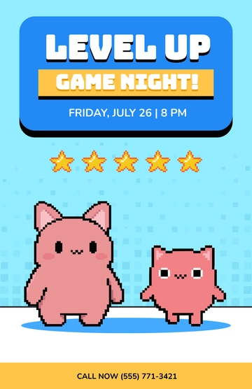 Free Gaming Night Poster Template to Edit Online