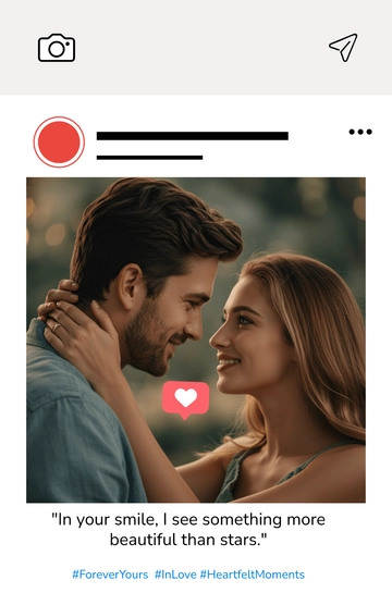 Free Instagram Love Quote Poster Template to Edit Online