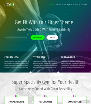 Gym HTML5/CSS3 Website Template