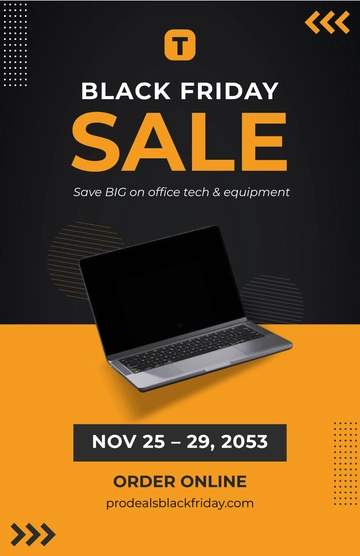 Free Business Black Friday Poster Template to Edit Online