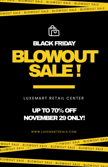 Free Black Friday Retail Poster Template to Edit Online