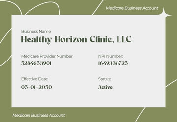 Free Aesthetic Medicare Business Card Template to Edit Online