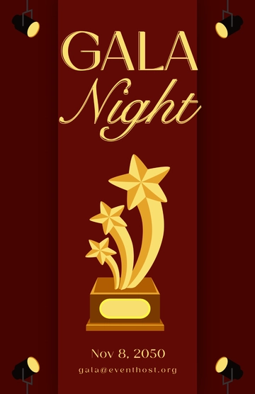 Free Gala Night Poster to Edit Online
