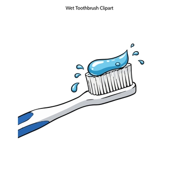 Free Wet Toothbrush Clipart to Edit Online