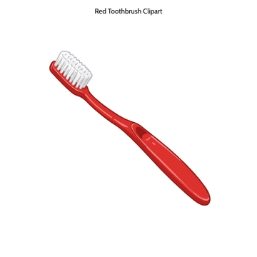 Free Red Toothbrush Clipart to Edit Online