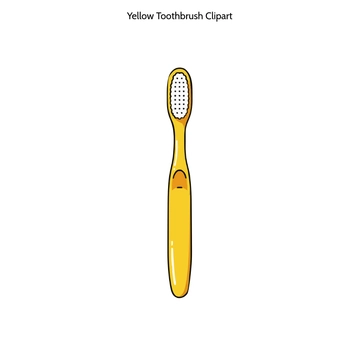 Free Yellow Toothbrush Clipart to Edit Online