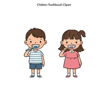Free Children Toothbrush Clipart to Edit Online