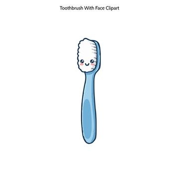 Free Toothbrush With Face Clipart to Edit Online