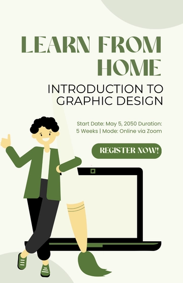 Free Course Poster for Online Class Template to Edit Online