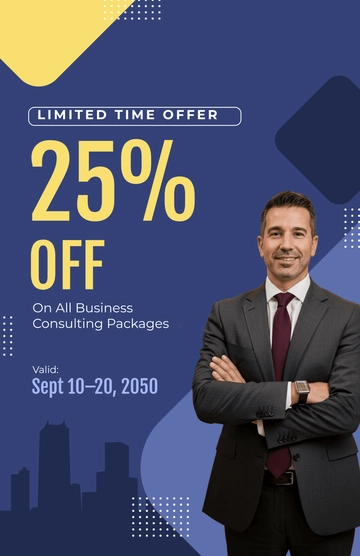 Free Professional Promo Discount Poster Template to Edit Online