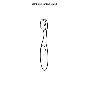 Free Toothbrush Outline Clipart to Edit Online