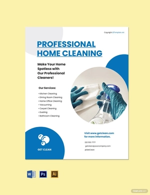 Sample Cleaning Service Flyer Template