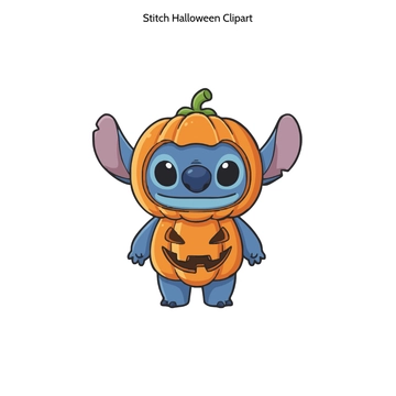 Free Stitch Halloween Clipart to Edit Online