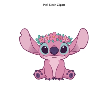 Free Pink Stitch Clipart to Edit Online