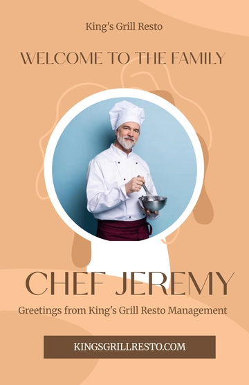 Free Restaurant Employee Poster Template to Edit Online