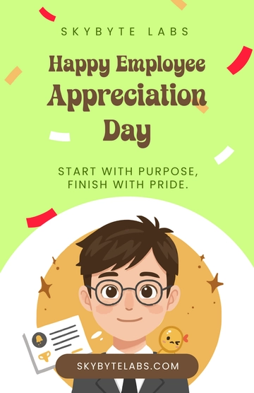 Free Happy Employee Appreciation Day Poster Template to Edit Online